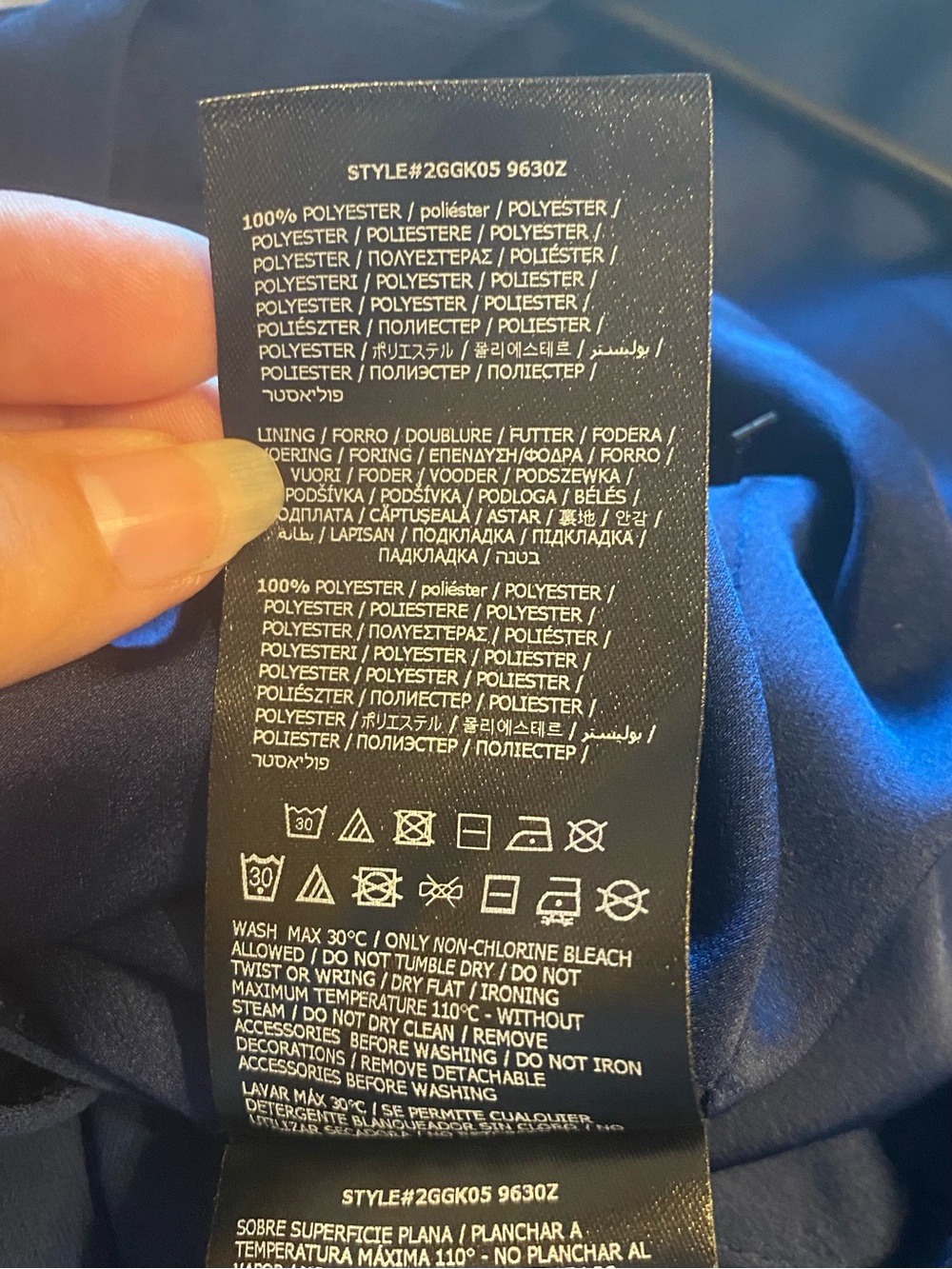 Guess by Marciano -NEW -Sleeveless Navy Jumpsuit featuring unique gold hardware - Picture 13 of 14